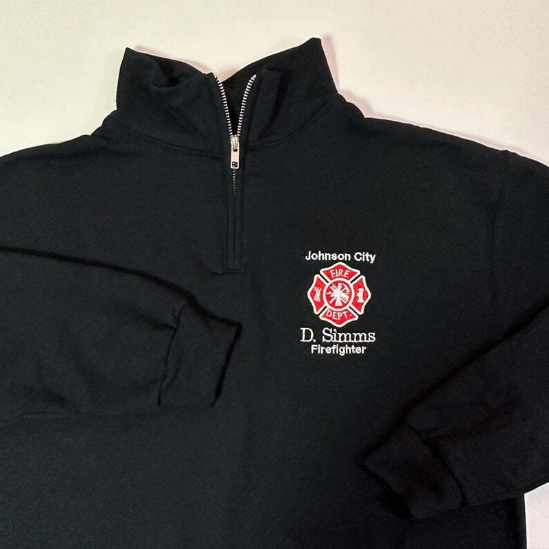Firefighter Custom Pullover Sweatshirt Jacket