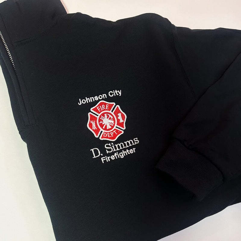 Firefighter Custom Pullover Sweatshirt Jacket