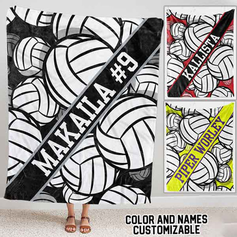 Personalized Multi Sport Ball Blanket with 2 Kinds of Sport