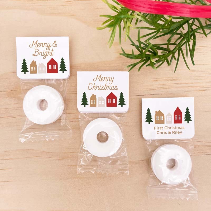 Personalized Christmas Candy Favors Cute Christmas Favors Christmas Mints