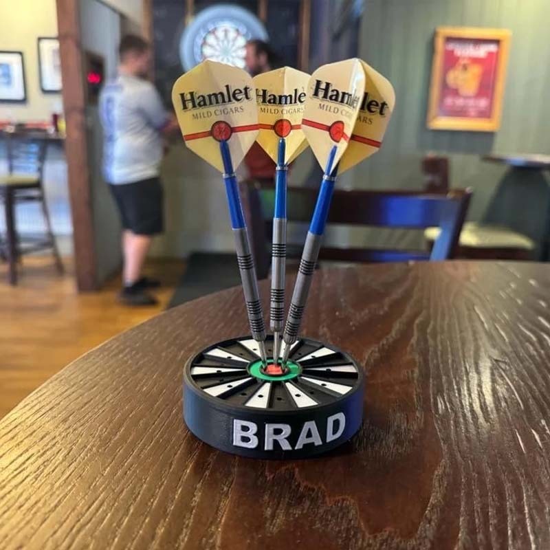 Dartboard Inspired Darts Holder Dart stand with optional name print