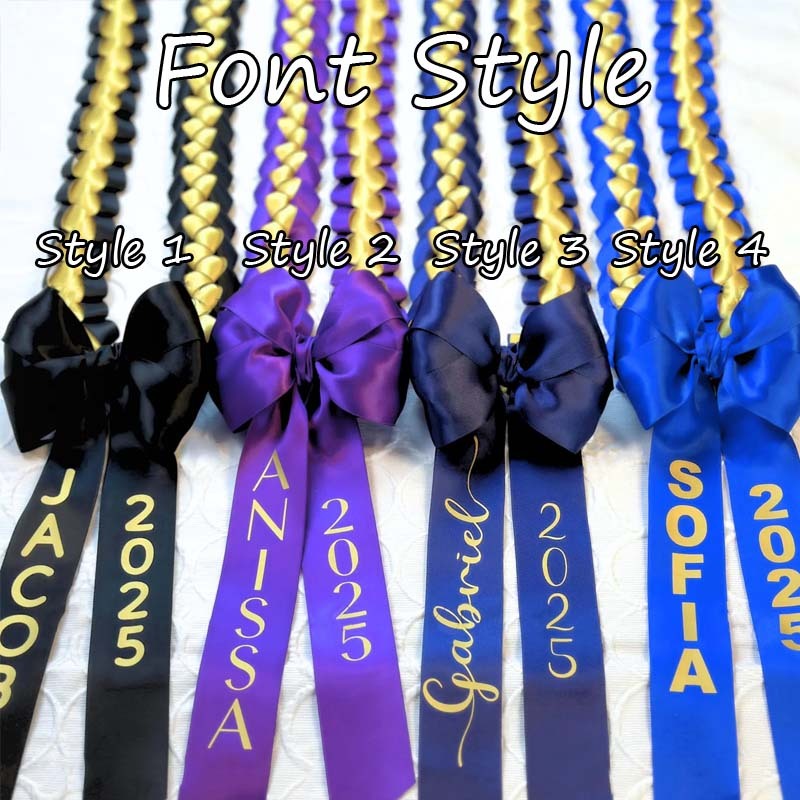 2025 Personalized Graduation ribbon lei gift with bow for Promotion/Senior Graduate