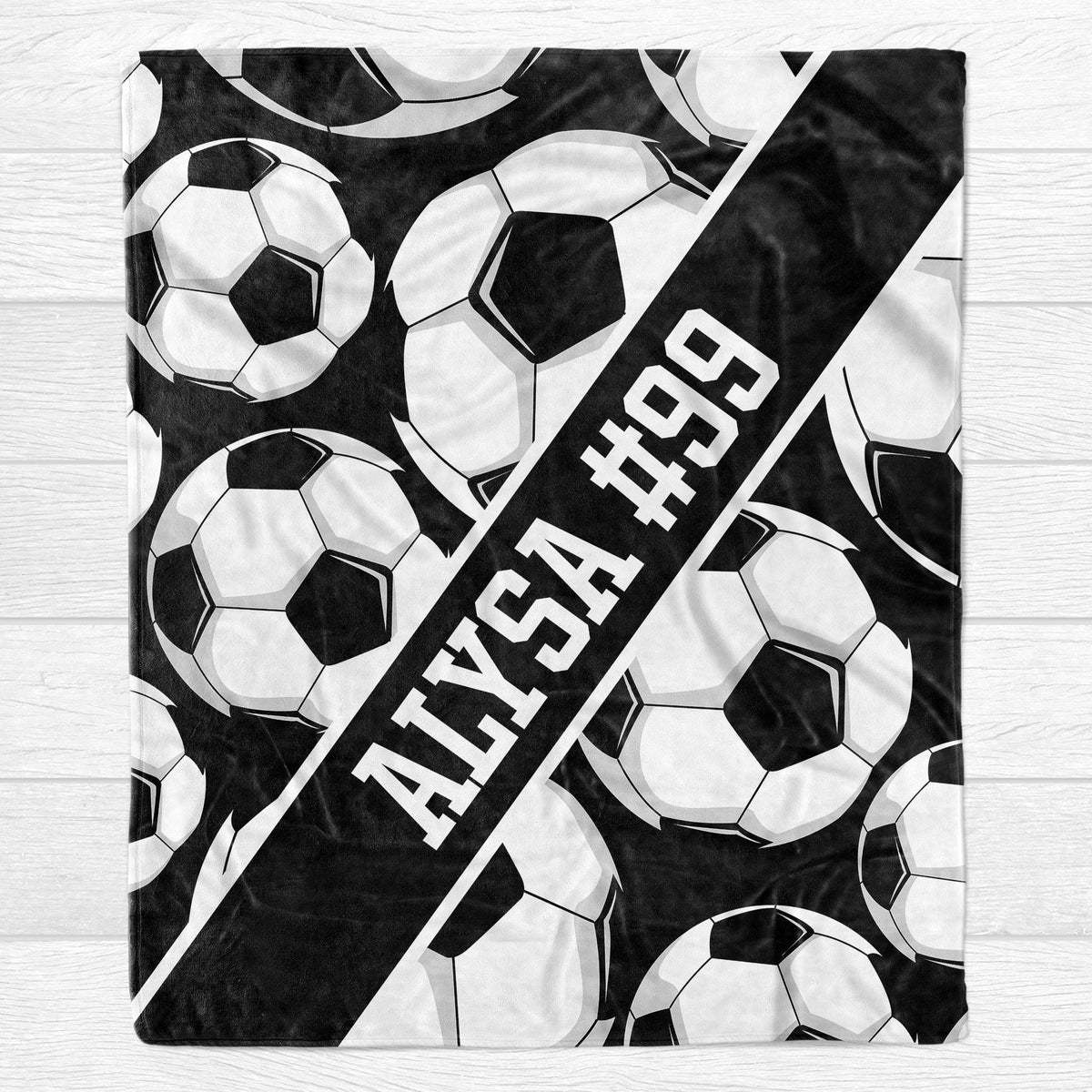 Personalized Custom Soccer Blanket