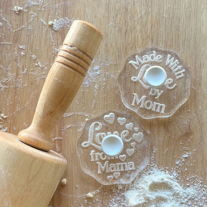 Mom Christmas Stamp, Personalized Baking gift for Mom