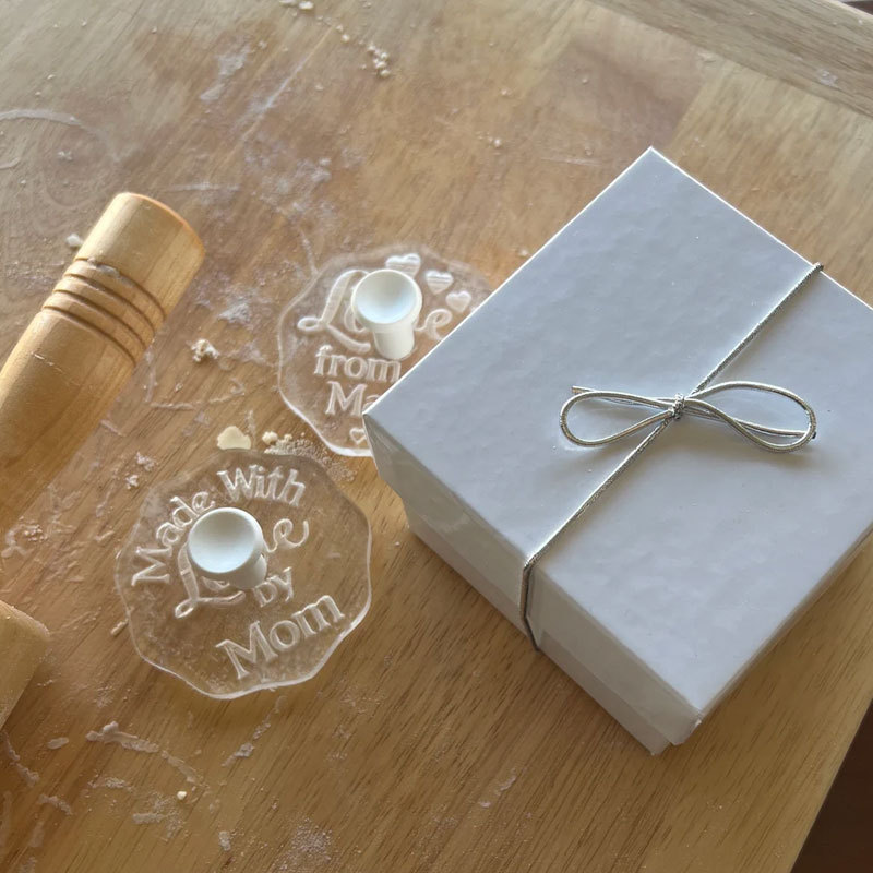 Mom Christmas Stamp, Personalized Baking gift for Mom