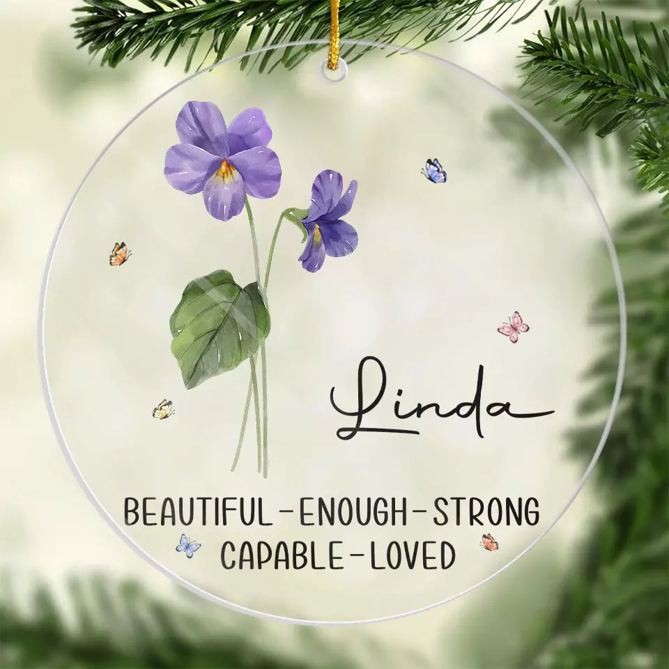 Friends Are Like Flowers - Bestie Personalized Acrylic Custom Ornament