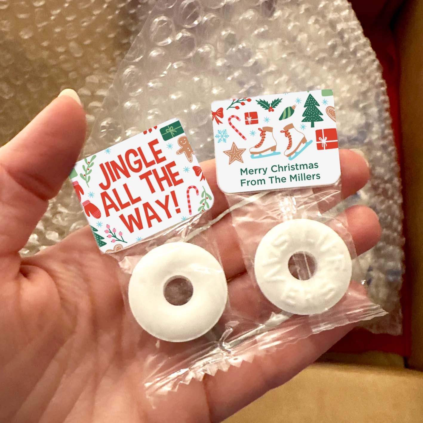 Personalized Christmas Candy Favors Cute Christmas Favors Christmas Mints