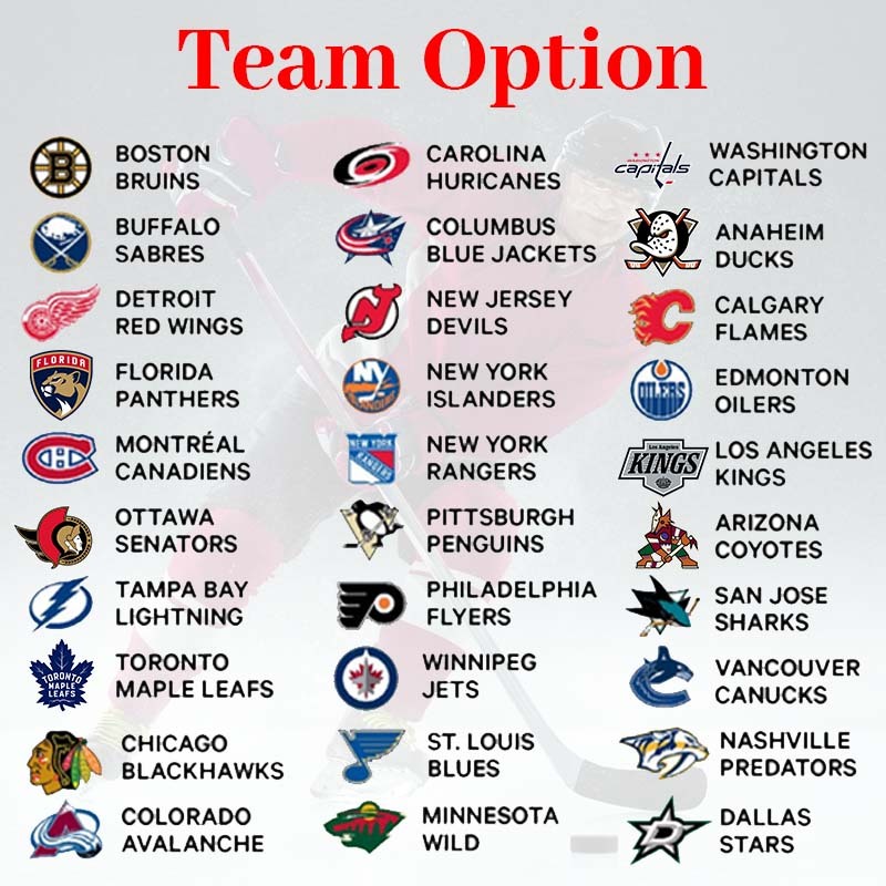 Ice Hockey Rink Printed Area Rug with Custom Team Logo Gift For Ice Hockey Lovers