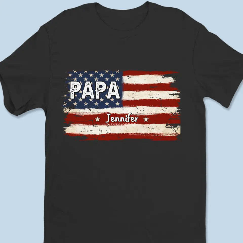 Always Proud To Be American - Family Personalized Custom T-shirt