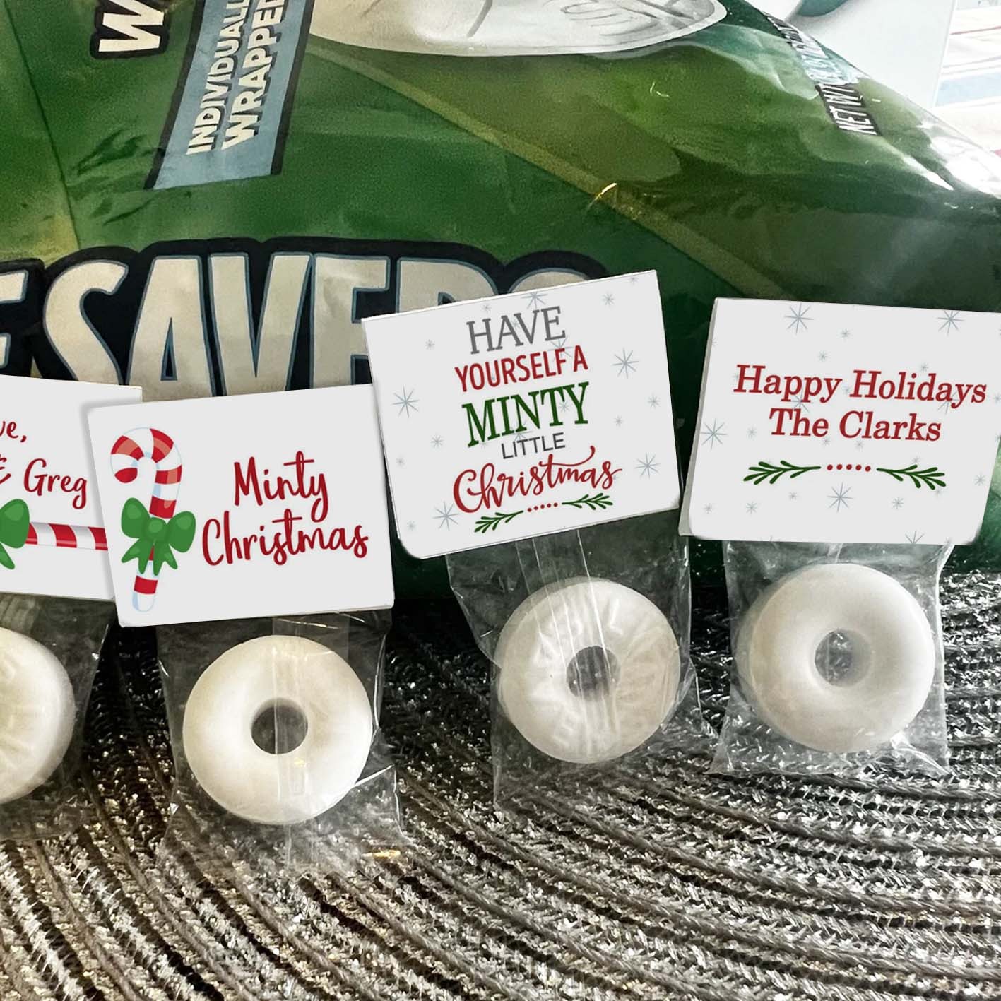 Personalized Christmas Candy Favors Cute Christmas Favors Christmas Mints
