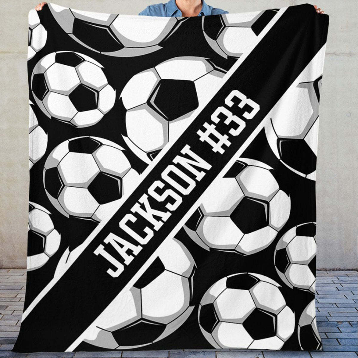 Personalized Custom Soccer Blanket