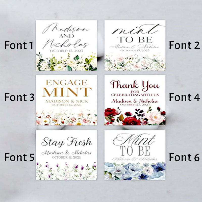 Wedding Favors Mint To Be , Greenery Lifesaver Mint Party Favor Tag