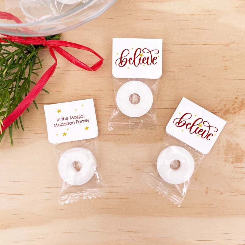 Personalized Christmas Candy Favors Cute Christmas Favors Christmas Mints