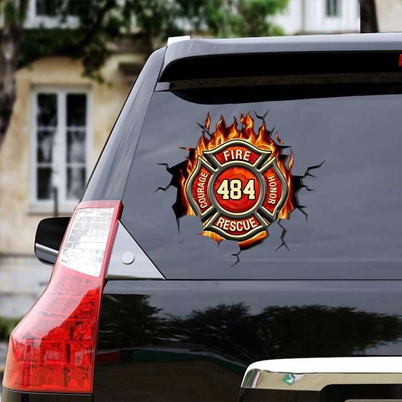 Custom Decal Firefighter Theme – Personalize Your Own Sticker