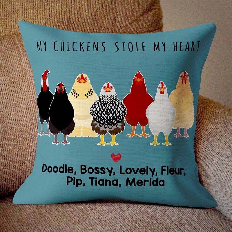Personalized Chicken Pillow - Farm Style Custom Decor(Double-sided printing)
