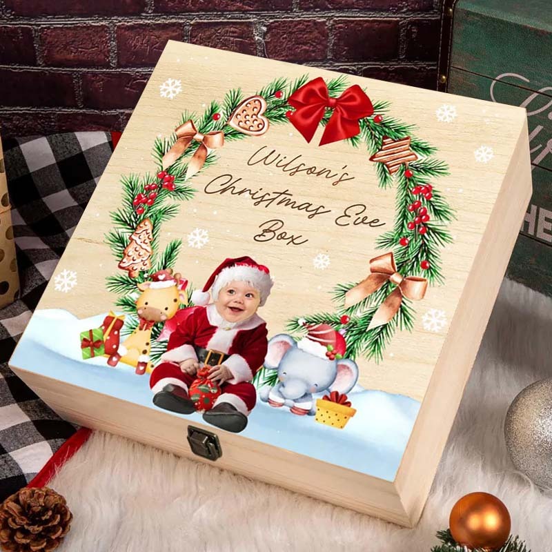 Photo Baby Christmas Eve Box - Personalized Christmas Eve Box