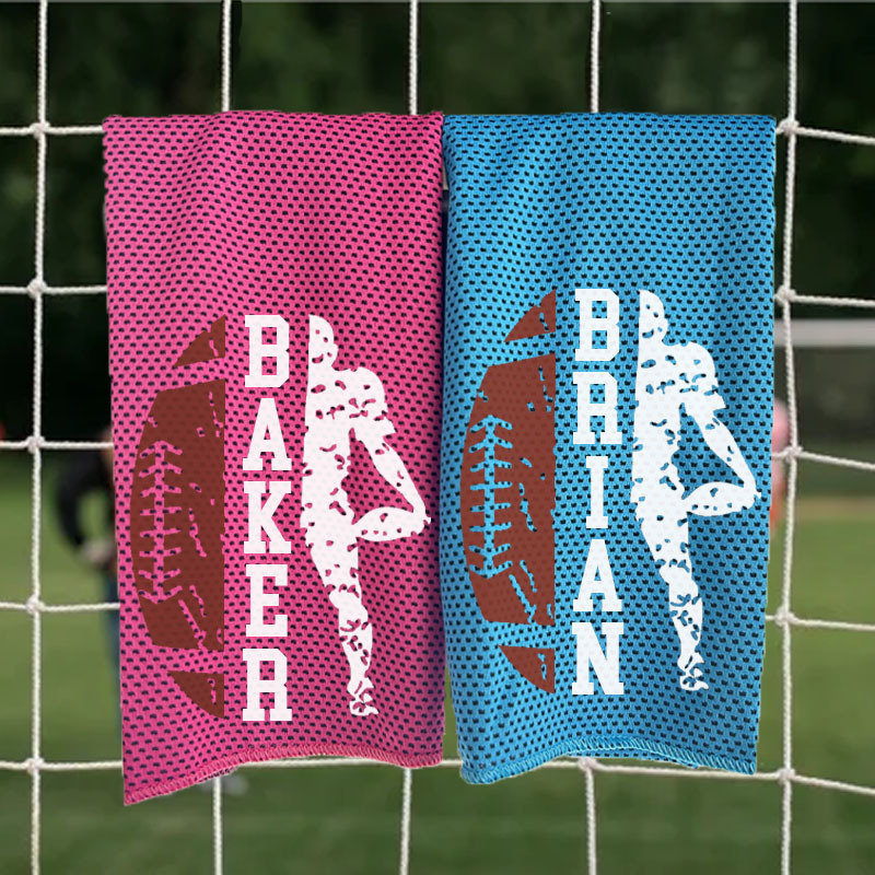 Personalized Cooling Towels Football Sporter Cooling Towel