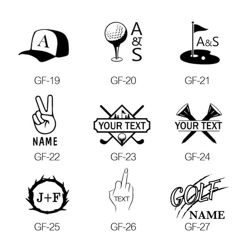 Custom Logo Stamp Monogram Golf Ball Stamp