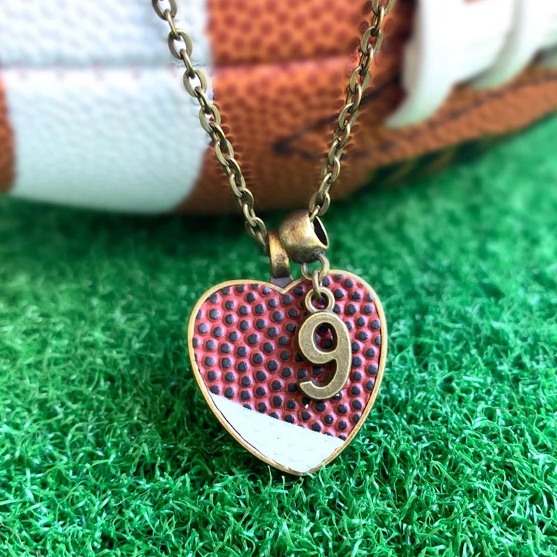 Authentic Football Necklace Football Jewelry with Bronze & Silver
