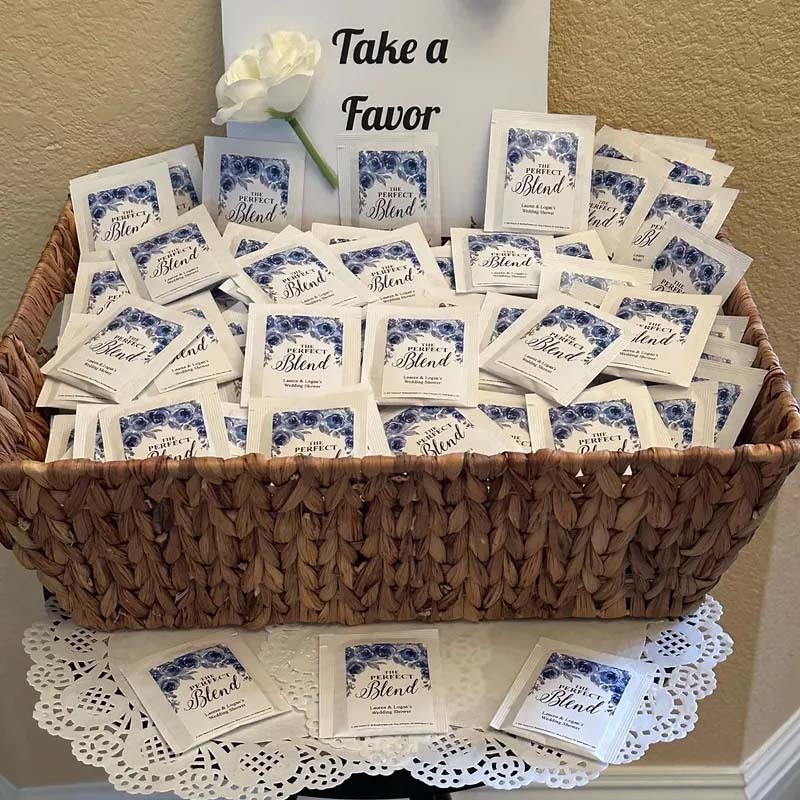 Custom Wedding Favor Tea Perfect Blend Wedding Favors