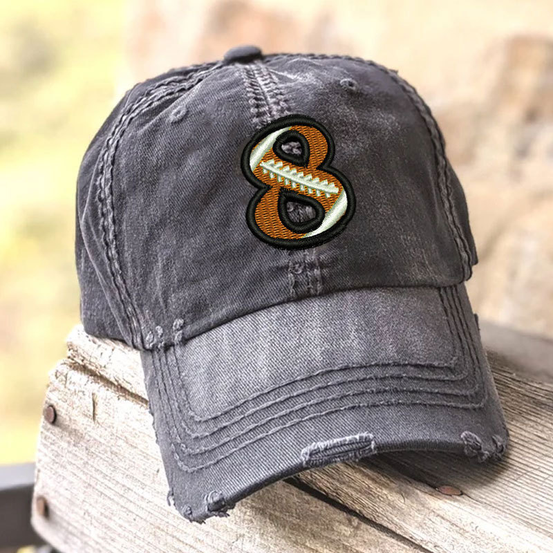 Personalized  Football Number Hat / Cap, Football Team Cap, Football Mom Gift