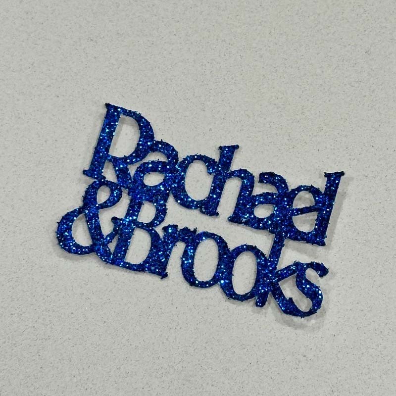 Personalized Confetti with 2 names - glitter table scatter Wedding Decoration