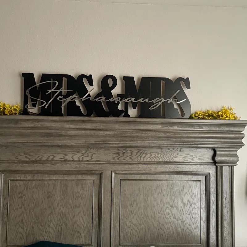 Mr & Mrs Wedding Sign wedding centerpiece Top Table Sign wedding decor