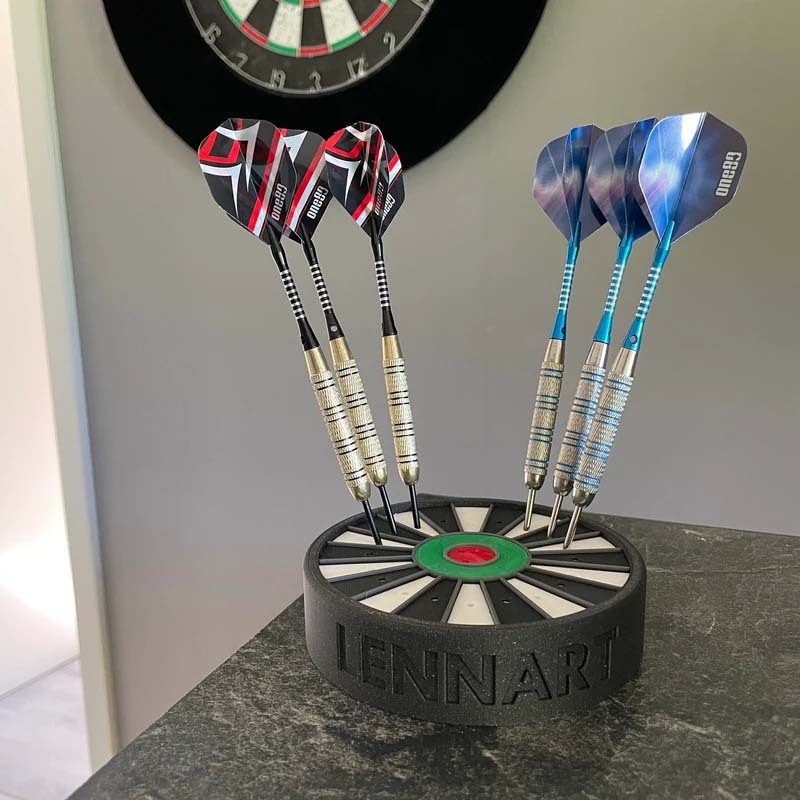 Dartboard Inspired Darts Holder Dart stand with optional name print