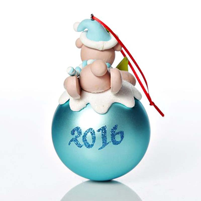 Personalized Teddy Christmas Character Bauble Christmas Ornament Baby Gift