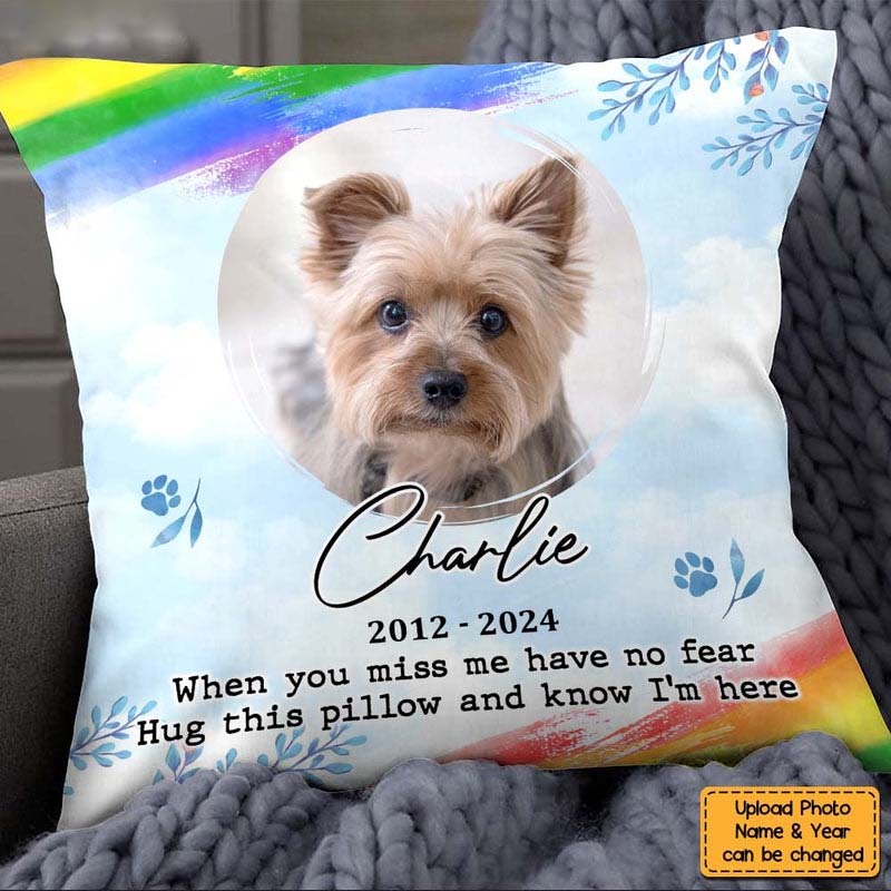 Personalized Memorial Custom Photo My Love For You Is Always Near Pillow
