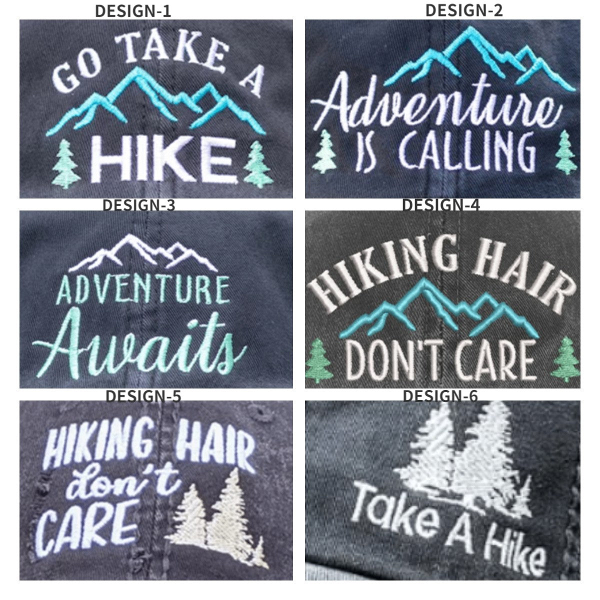 Embroidery Baseball Cap For Hike/Adventure Lovers