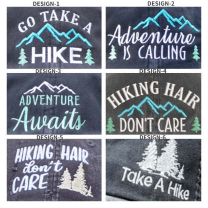 Embroidery Baseball Cap For Hike/Adventure Lovers