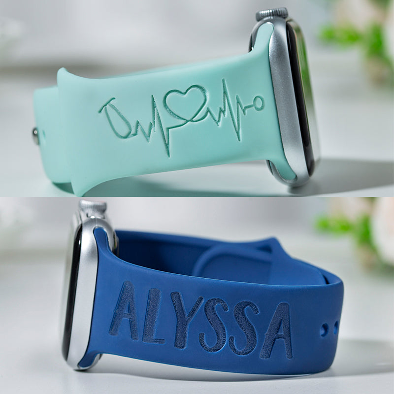 Nurse Stethoscope Custom Monogram Watch Band for Apple and Samsung