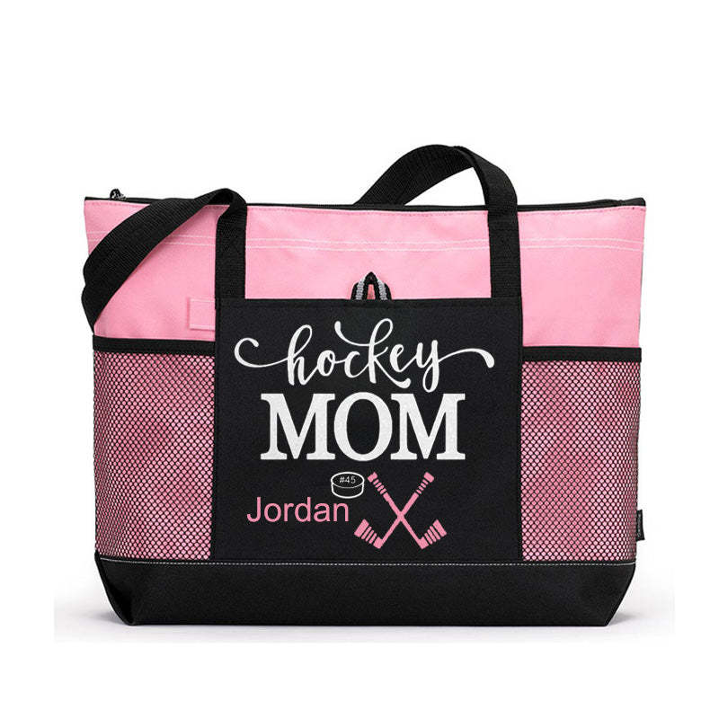 Hockey Mom Tote, Hockey Mom Gift, Custom Hockey Mom Tote