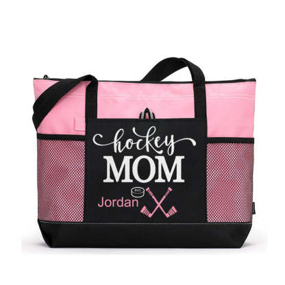 Hockey Mom Tote, Hockey Mom Gift, Custom Hockey Mom Tote