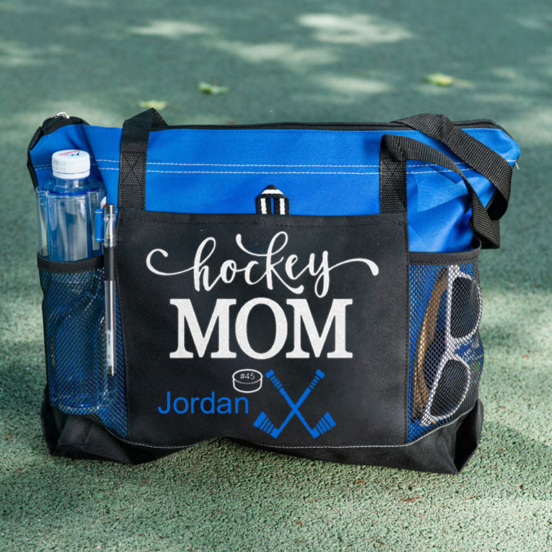 Hockey Mom Tote, Hockey Mom Gift, Custom Hockey Mom Tote