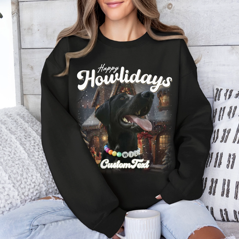 Custom Vintage Christmas Pet Sweatshirt