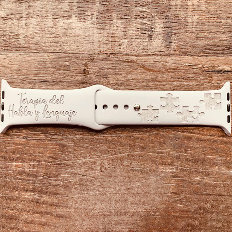 Engraved Watch Band Autism Awareness Watch Band for Apple
