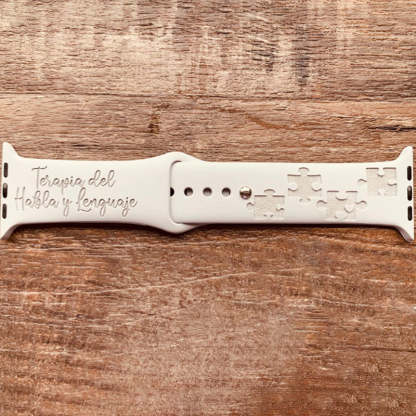 Engraved Watch Band Autism Awareness Watch Band for Apple