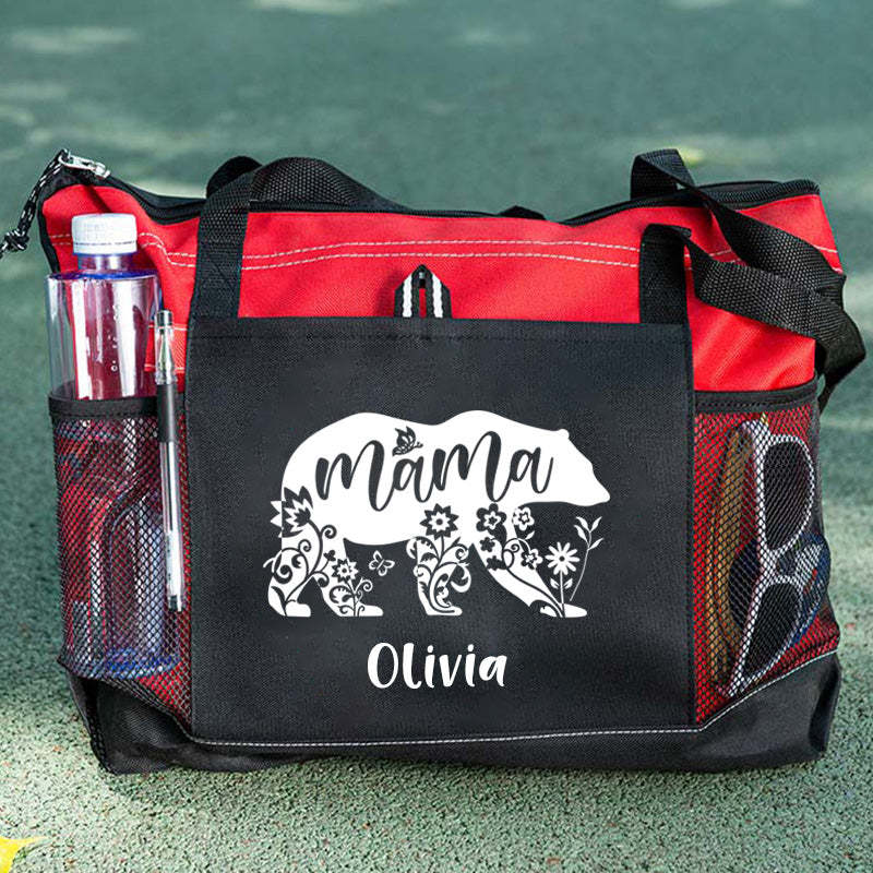 Mama Bear Tote Bag, Personalized Tote Bag