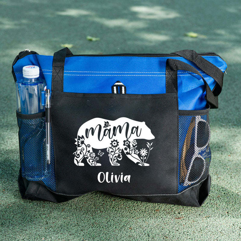 Mama Bear Tote Bag, Personalized Tote Bag