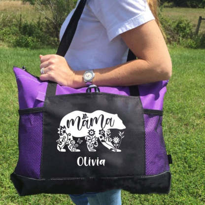 Mama Bear Tote Bag, Personalized Tote Bag