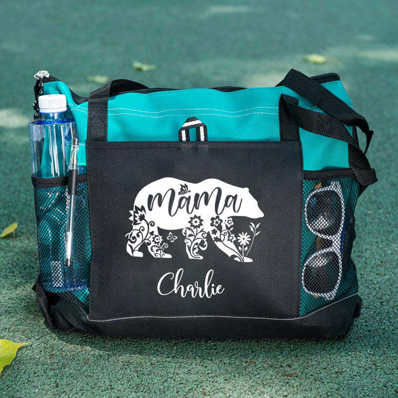 Mama Bear Tote Bag, Personalized Tote Bag
