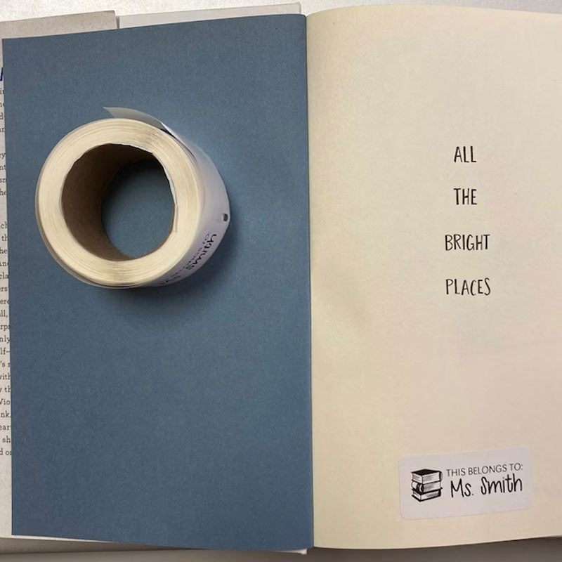 Teacher Book Stickers Teacher Name Labels Roll