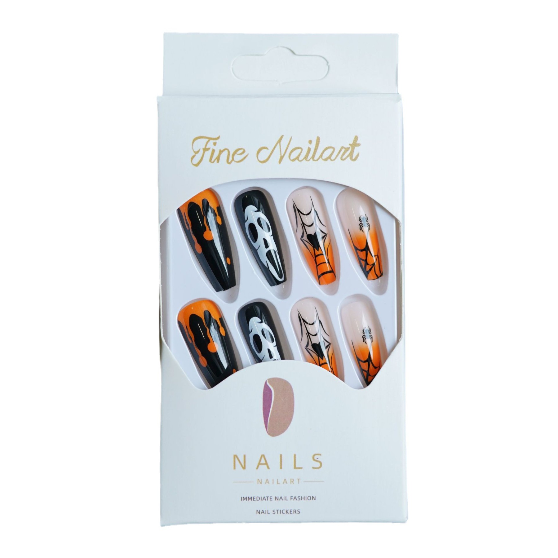 Halloween Press-On Nail Tips - Set of 24 - WM-60