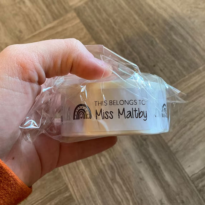 Teacher Book Stickers Teacher Name Labels Roll