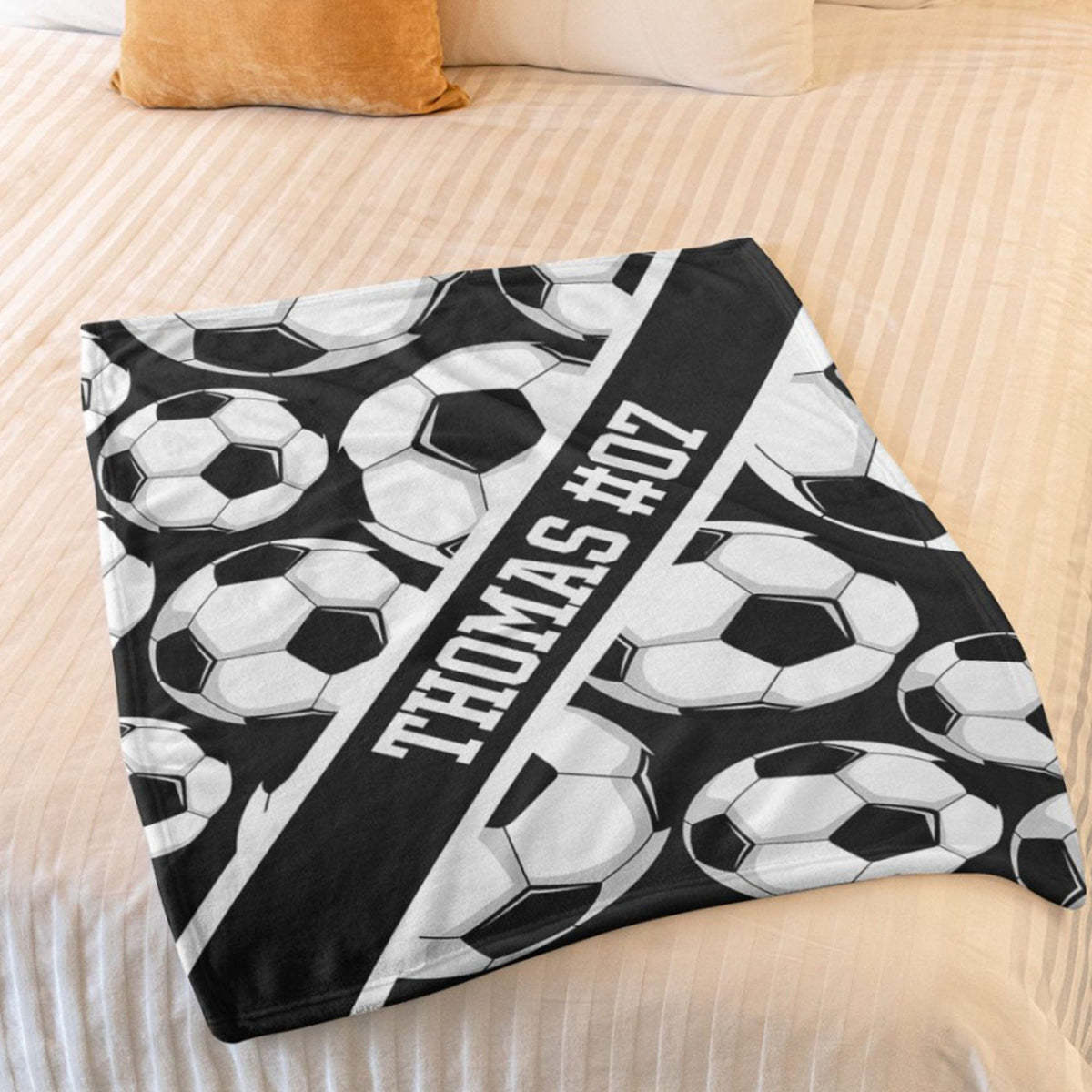 Personalized Custom Soccer Blanket