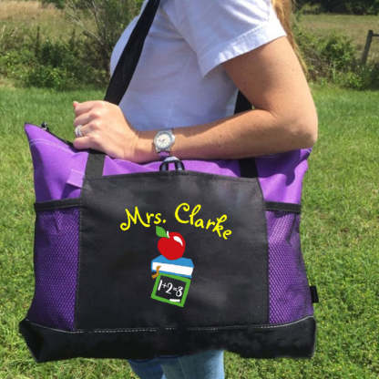 Personalized Teacher Tote Bag ,Teacher tote bag