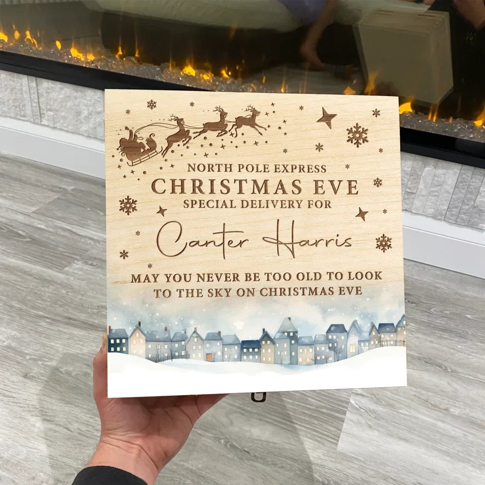 North Pole Express - Personalized Christmas Eve Box, Christmas Gift for Kids, Christmas Gift Box