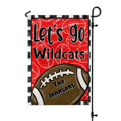 Custom Team Football Season - Personalized Garden Flag, Football Fan Gift 